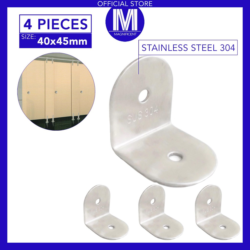 Stainless Steel 304 Bracket Bathroom Toilet Partition (4 Pieces ...
