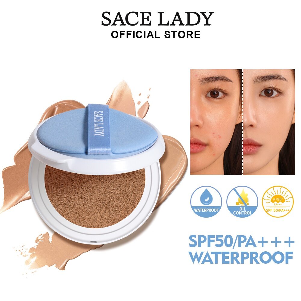 SACE LADY BB & CC Cream Cushion Foundation Refill Oil-Control Flawless ...