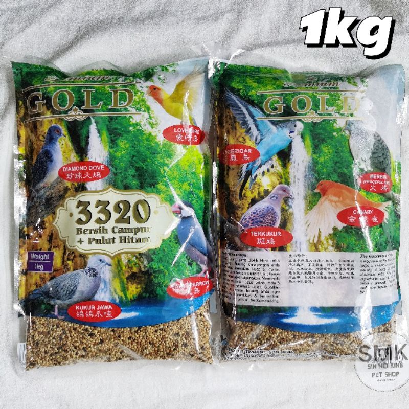 Premium Gold Clean Seeds Mixed Millet Bird Food 3320/ Makanan Burung