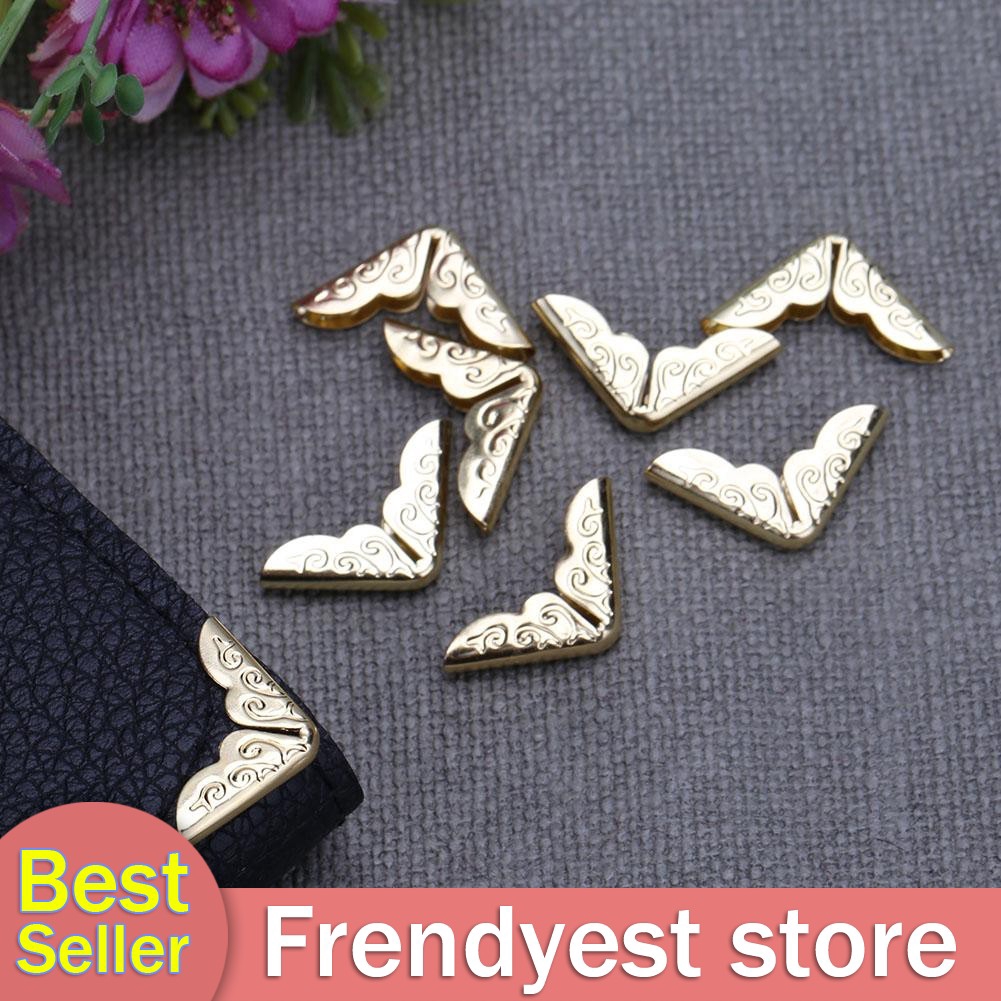 FY 100pcs Tone Scrapbooking Albums Corner Protectors Card File Menu ...