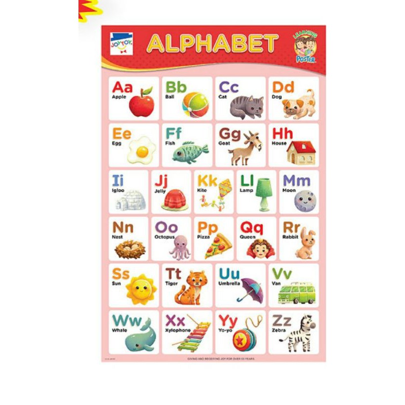 Alphabet Joytoy posters (min order of posters-3 (asstd please choose ...