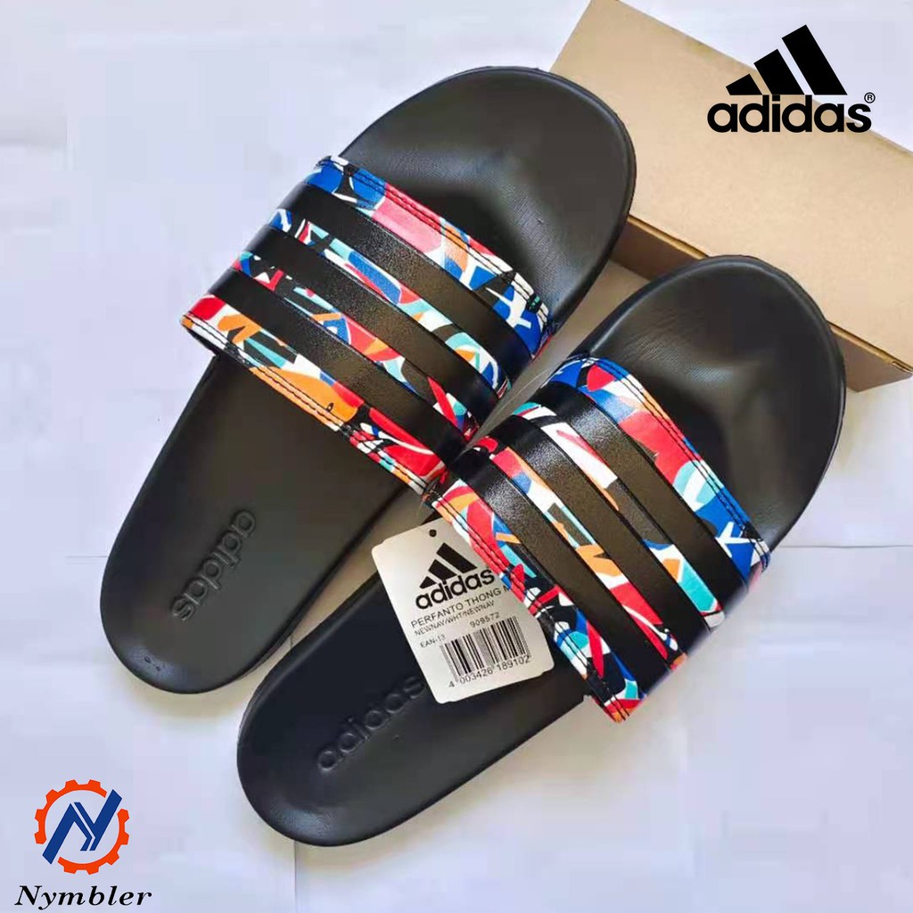 Adidas cloudfoam velcro store slides