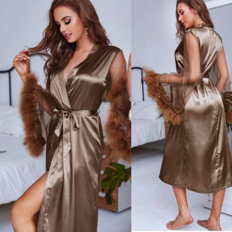 Olivia Bridal Robe WITH FREE INNER GARMENT | Shopee Philippines