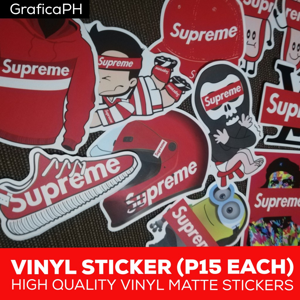 Supreme sticker on macbook sales