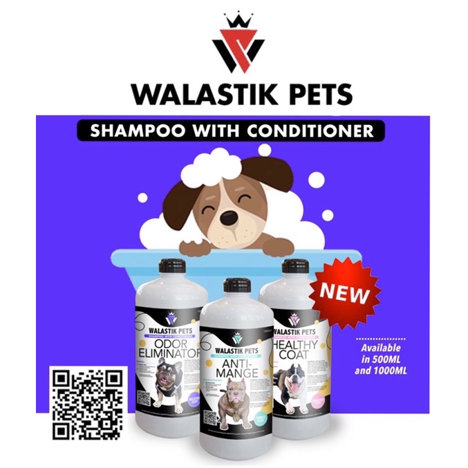 WALASTIK PETS Shampoo with Conditioner 1000ML PACKAGE Shopee Philippines