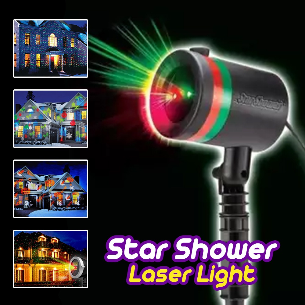 MultiColor Star Shower Projector Star Laser Motion Light Star