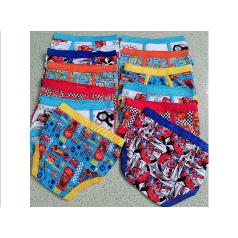 1pc cartoon character brief kid's /boy's (1-9yrs old) cotton brief underwear