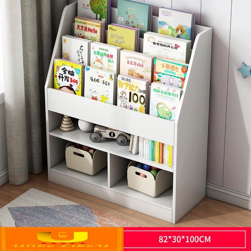 Bookshelf Floor Shelf Picture Book Storage Rack Simple Home Student ...