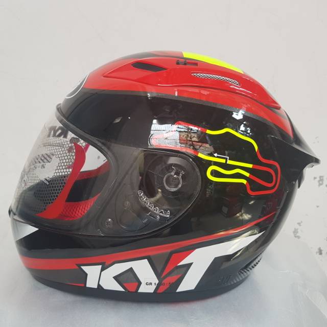 KYT RC7 RC 7 SEVEN ITALY BLACK MOTIF HELMET | Shopee Philippines