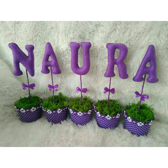 NAME letter pot / for unit price (price per letter pot) flannel letter ...