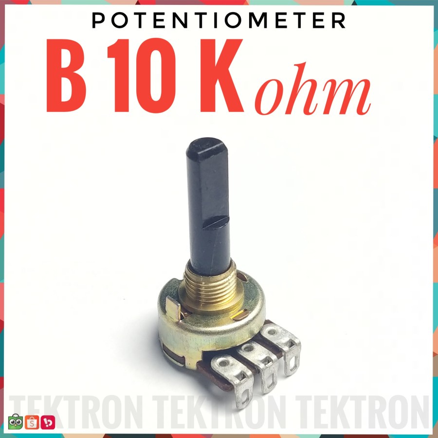 Potentiometer B10Kohm Mono 10K B10K Potentiometer Not Following Nut NO