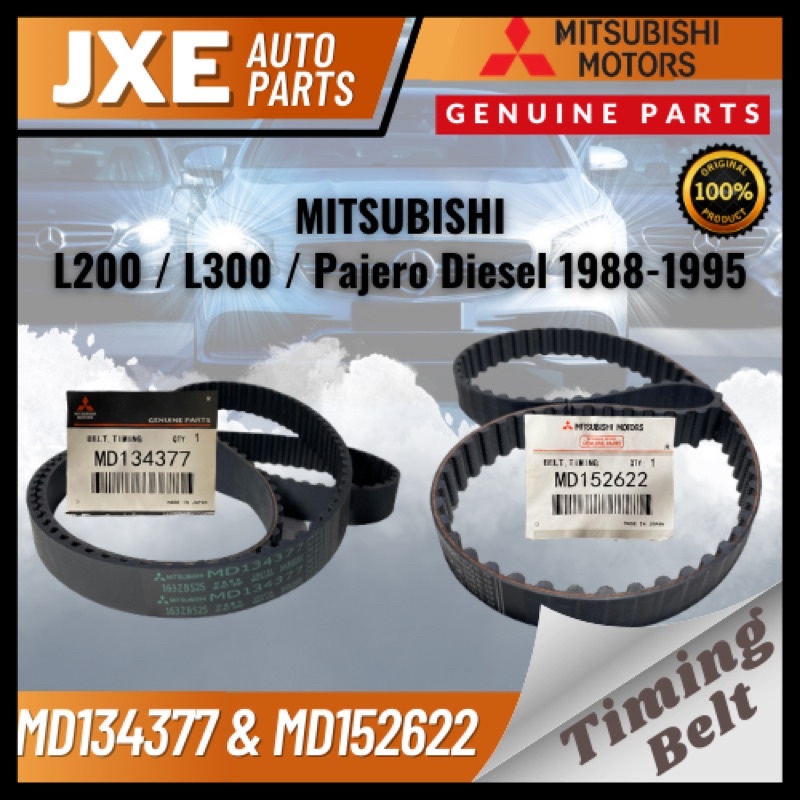 Mitsubishi Timing Belt Long 2 Pieces SET(MD134377)& (MD152622) for L200