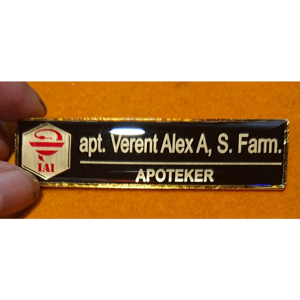 Nameplate/nametag/name Tag Chest Name Tag Custom 2Cm X 8Cm Thickness