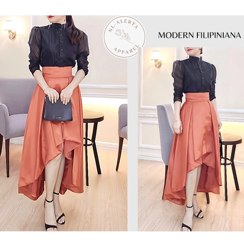 MODERN FILIPINIANA BARONG AND SKIRT FOR WOMEN (INDIVIDUAL SELLING)