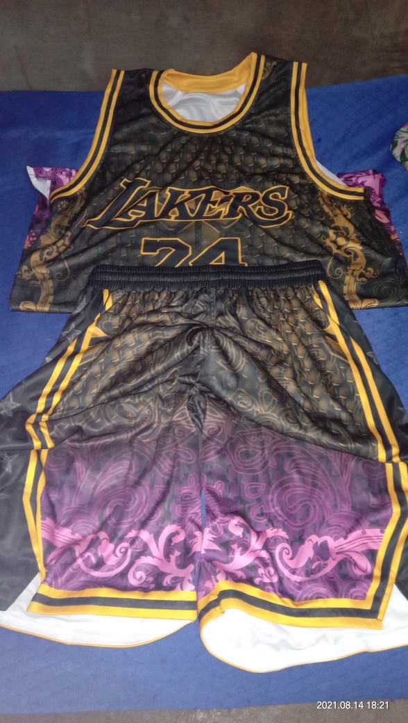✵▥NBA Lakers Black Mamba Kobe Bryant Full Sublimation Basketball