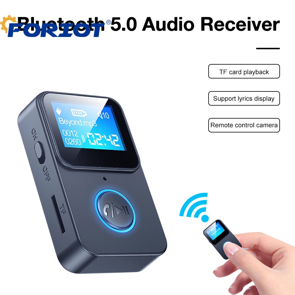 FORIOT Mini MP3 Player + Bluetooth Audio Receiver Adapter BT MP3 Player ...