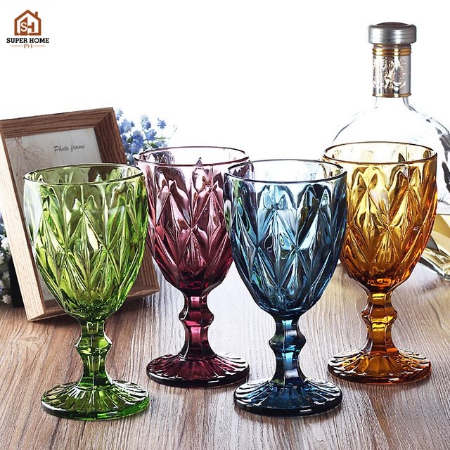 Excess Diamond-Cut Water Glass