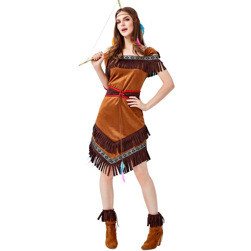 【ll★same Day Delivery】native Indians Princess Goddess Of Tribe Role Playing Costume Cosplay 