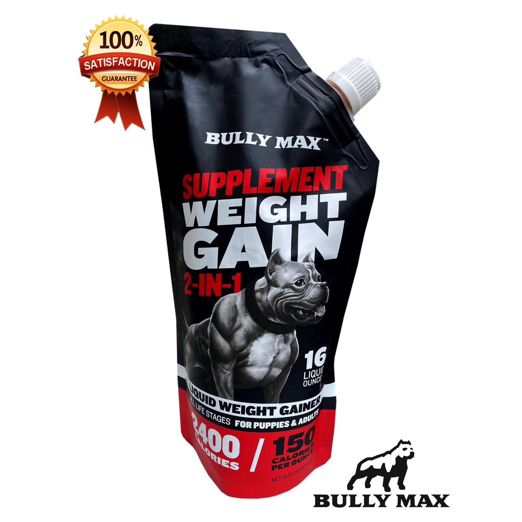Bully max supplement weight gain 2 in 1 liquid weight gainer 16liquid
