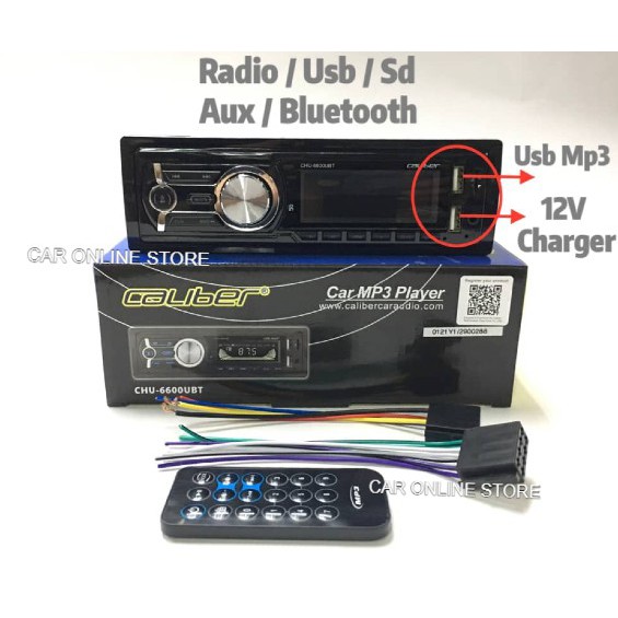 CALIBER CHU6200UBT/CHU6300UBT/CHU6600UBT Car MP3 Player/ USB/SD/AUX