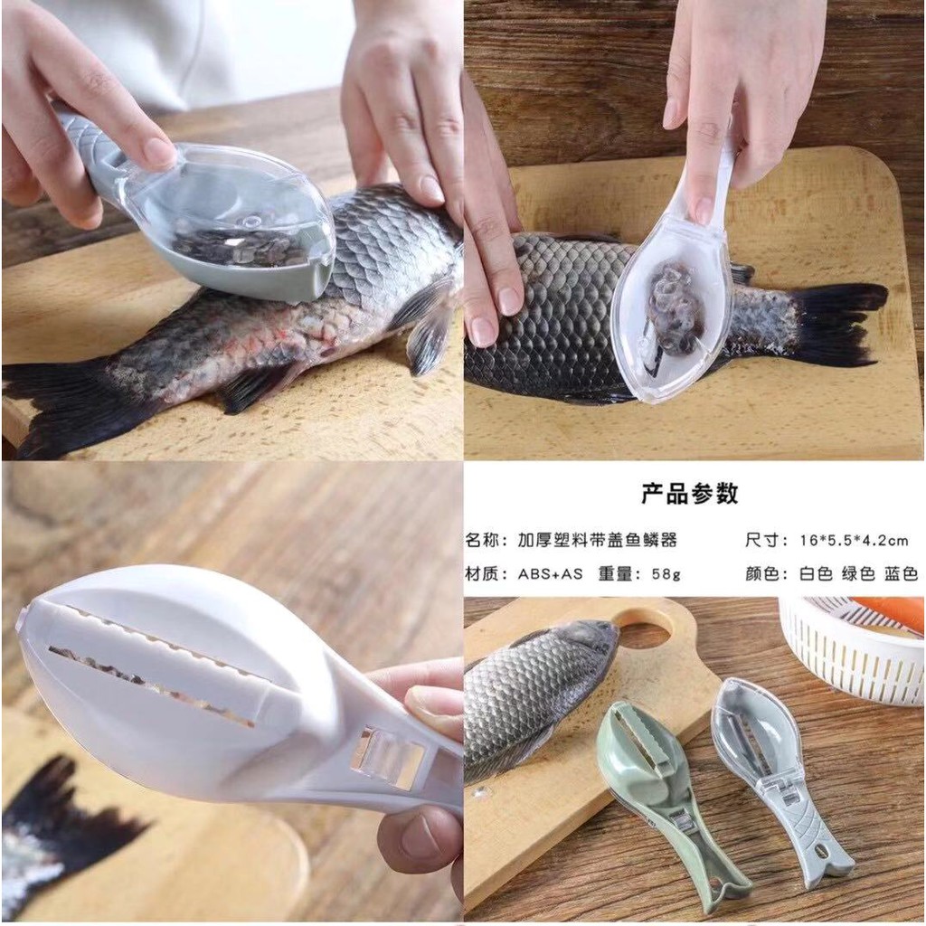 ZH292 Fast Remove Plastic Fish Skin Brush Scraping Fishing Scale