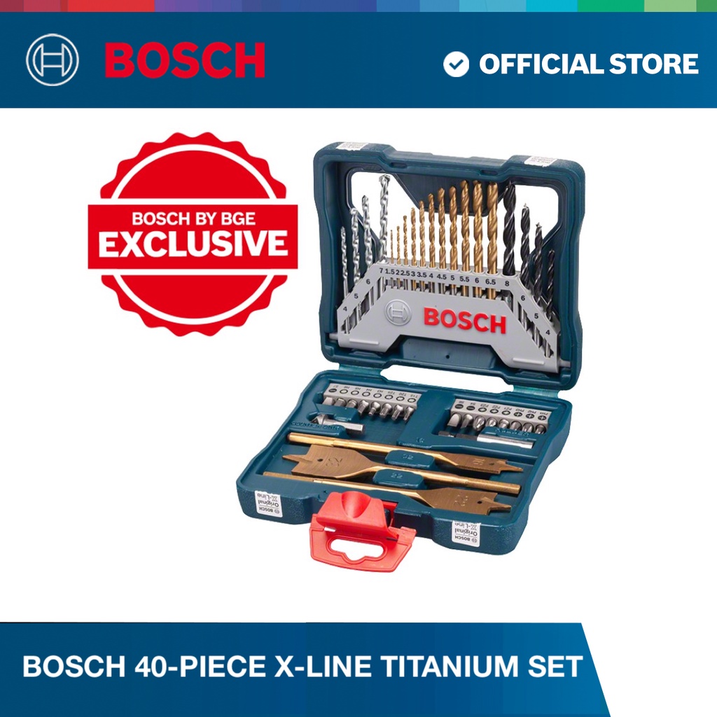 Bosch 40 piece X Line Titanium Set Tools Accessories Shopee