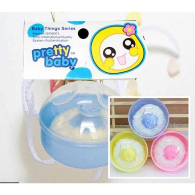 johnson baby powder body Lotion Baby talcum powder box with powder puff