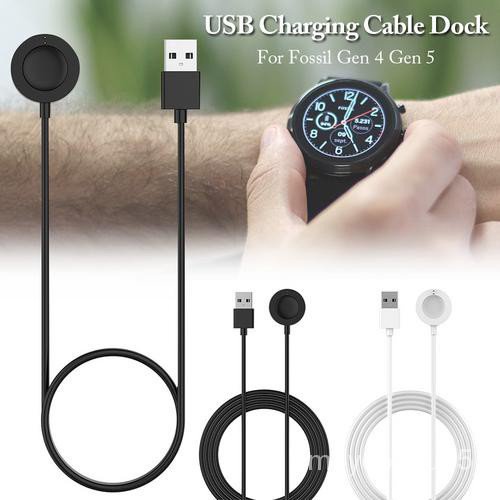 For Fossil Gen 4 Gen 5 Charger USB Charging Cable Wireless Charging