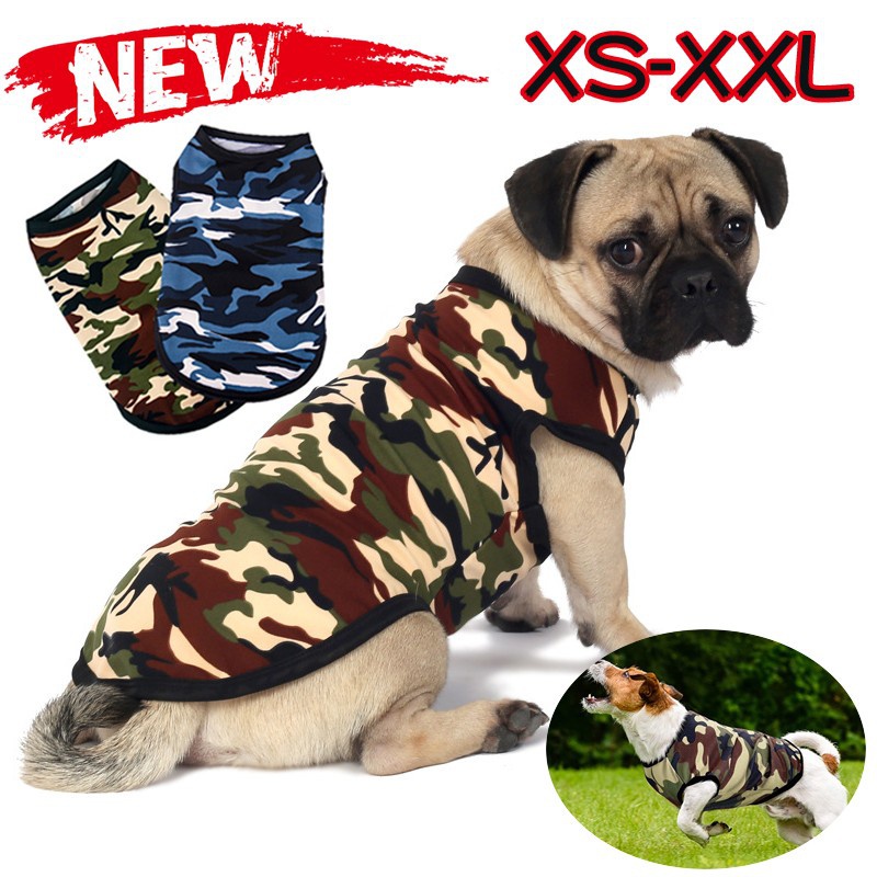 XS 2XL Cute Spring Summer Dog Clothes Camouflage Vest For Small Dogs Pet Puppy T Shirt Comfortable Colorful Pet Clothes Pet Supplies Shopee Philippines