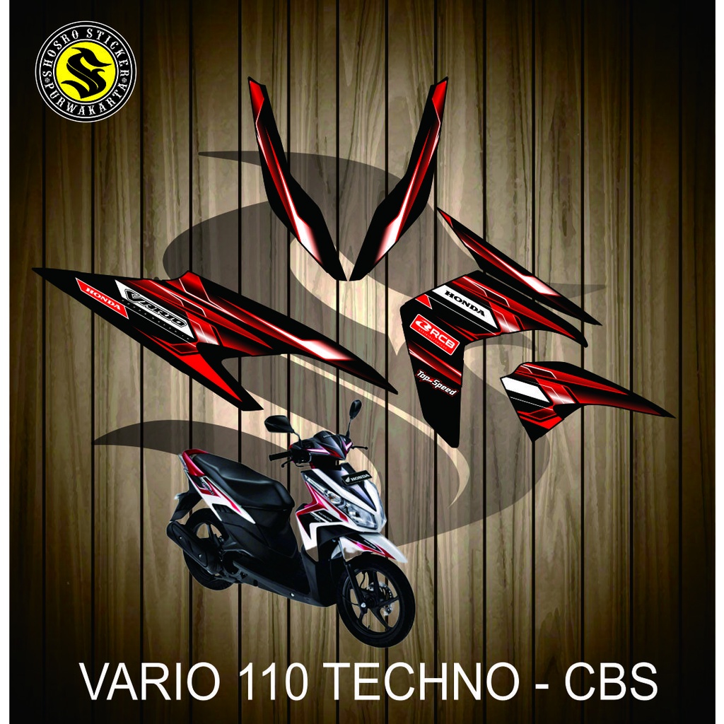 Lis MOTIF STICKER/ART CUSTOM Variation HONDA Click TECHNO - CBS STICKER ...