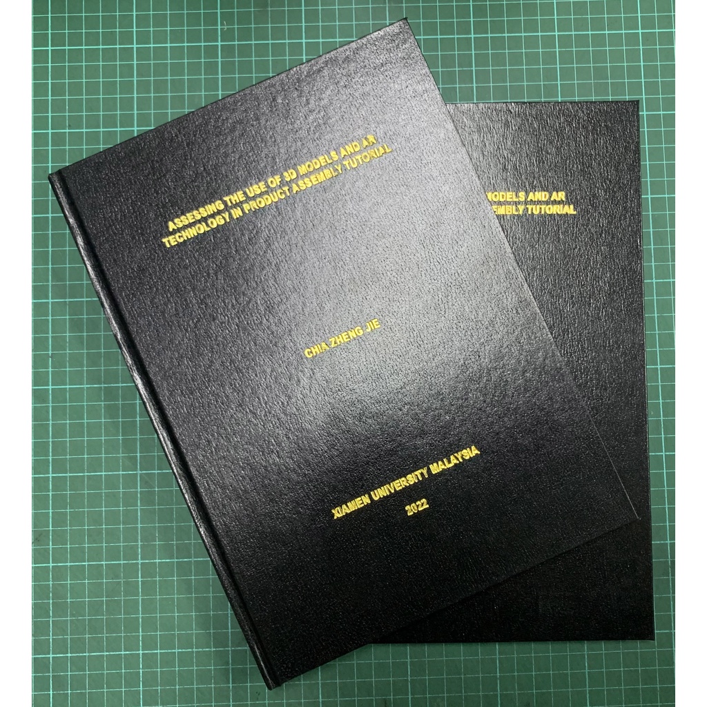 Hardcover Thesis Thesis Printing Hardbound binding Jilid buku Acrolin ...