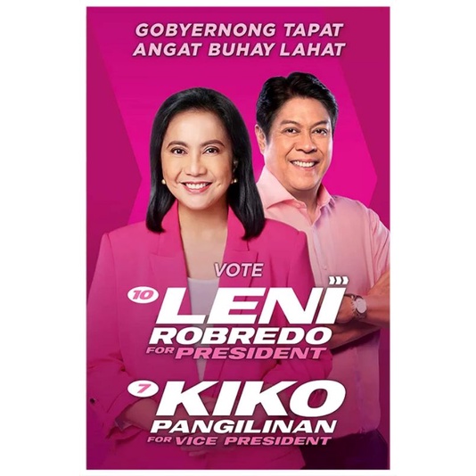 LENI - KIKO Election Tarpaulin | Shopee Philippines