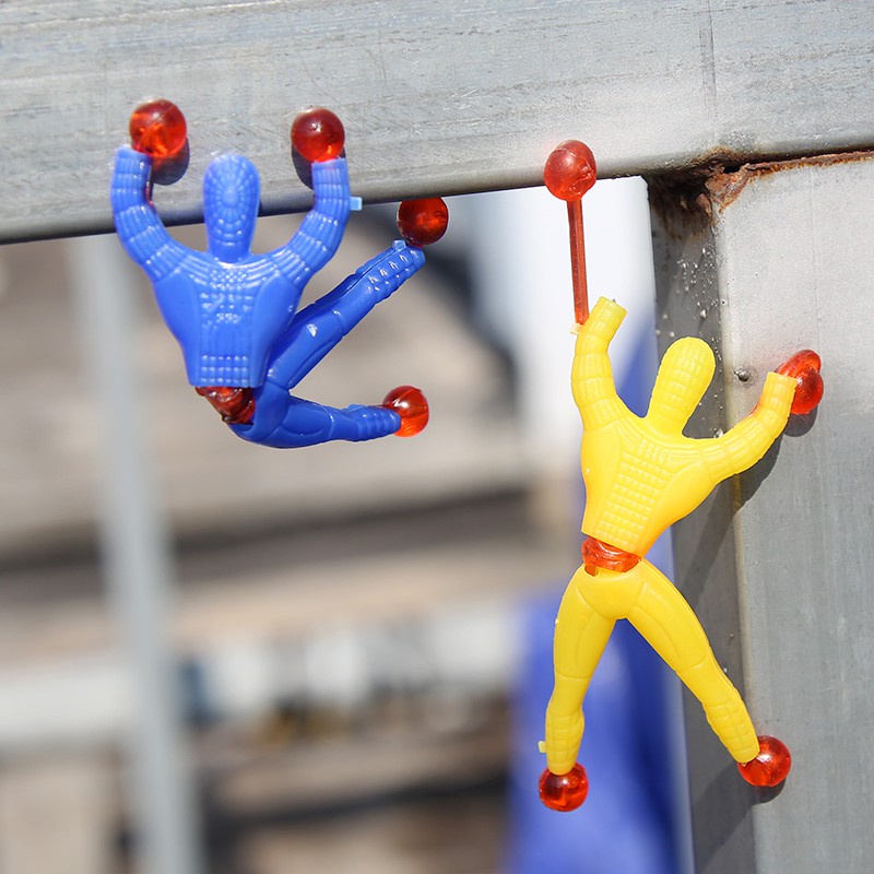 5pcs/ Set Sticky Wall Climbing Flip Rolling Men Climber Spiderman Kids Toy  Favors | Shopee Philippines