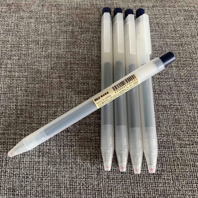 Brand New Auth Muji Smooth Gel Ink Ballpoint Pen Knock Type | Shopee ...