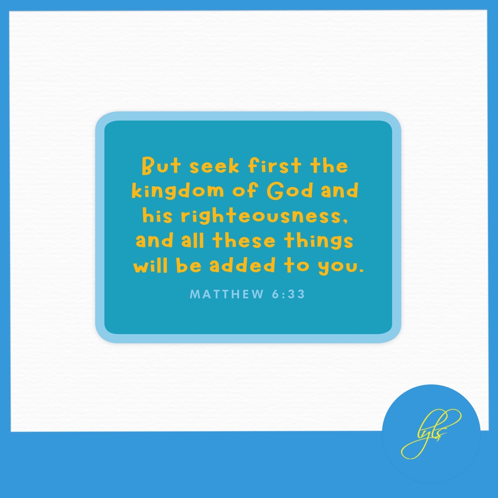 MATTHEW 6:33 Sticker - Bible Verse Waterproof Vinyl Sticker for ...