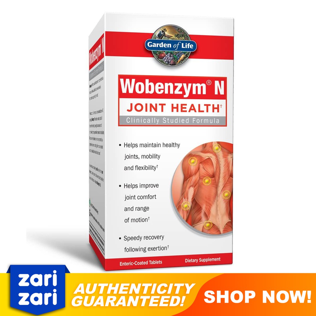Wobenzym N Joint Health Formula Systemic Enzyme, 200 Tablets | Shopee ...
