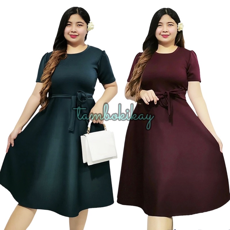 XL-3XL AILEEN PLUS SIZE CLASSY FABRIC DRESS | Shopee Philippines