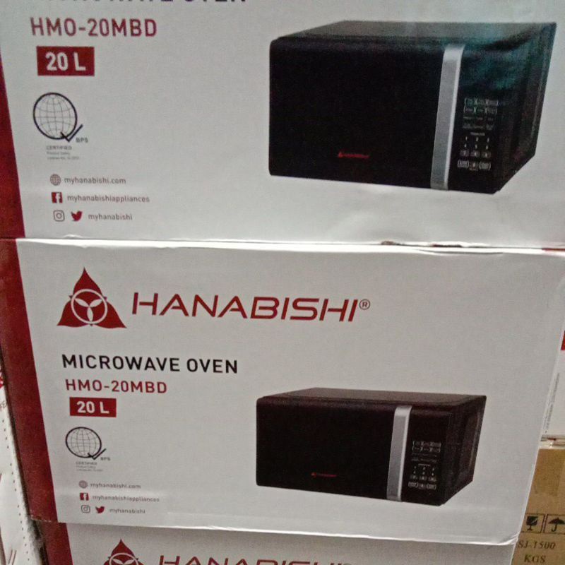 hanabishi hmo 20mbd 20l microwave oven