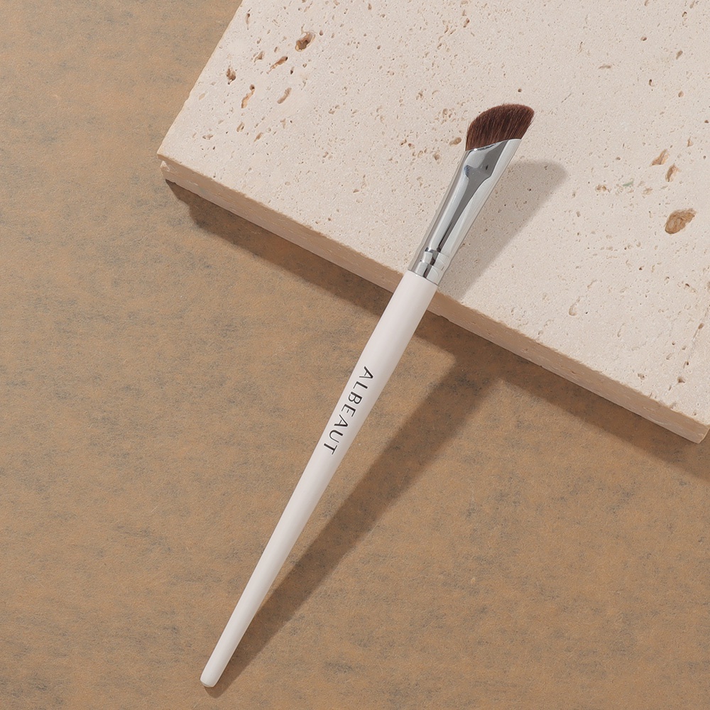 Angled Nose Contour Make up Brush Eyeliner Brush Thin Brow Brush White