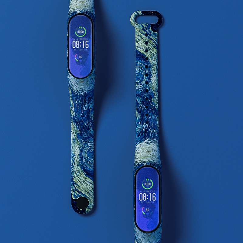 (Only Strap)For Xiaomi Mi Band 7 6/5 Strap Bracelet Mi Band 4 Carbon