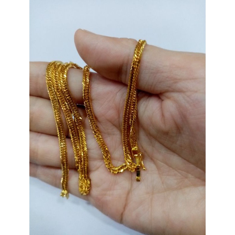 K18 JAPAN GOLD NECKLACE 18" | Shopee Philippines