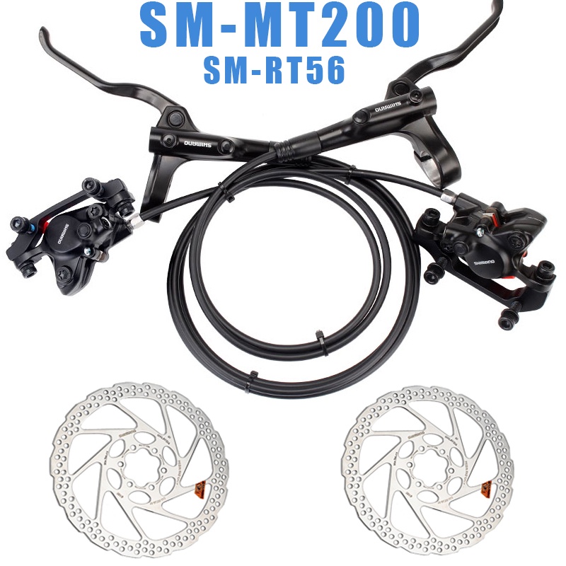 Shimano Mountain Bike Hydraulic Disc Brake 800mm Front 1650mm Rear Bicycle Brake Set MT200 Brake