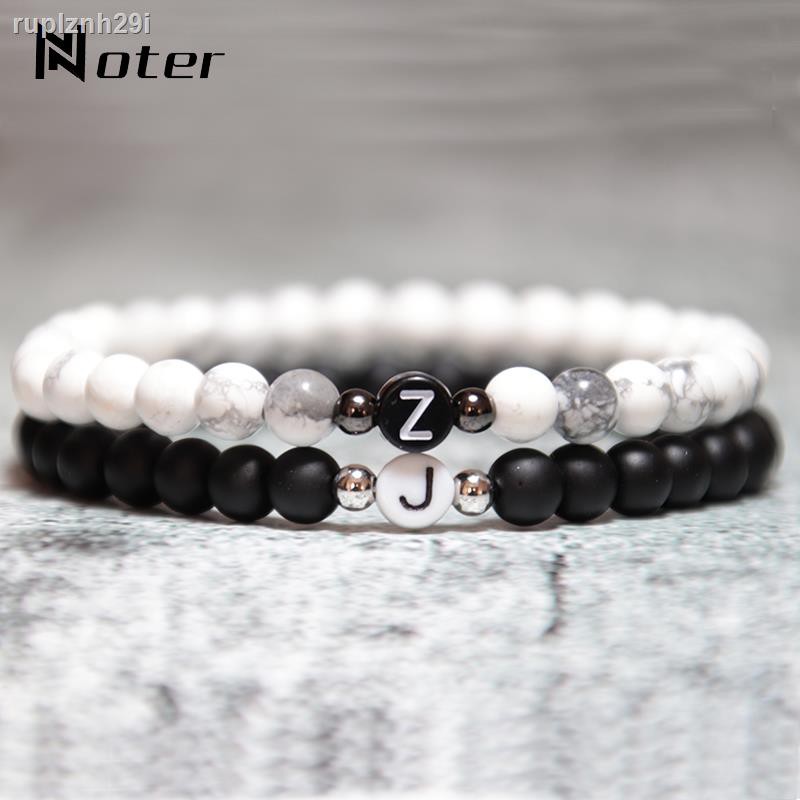 2021 Jewelry Black White Couple Bracelet For Women Men Real