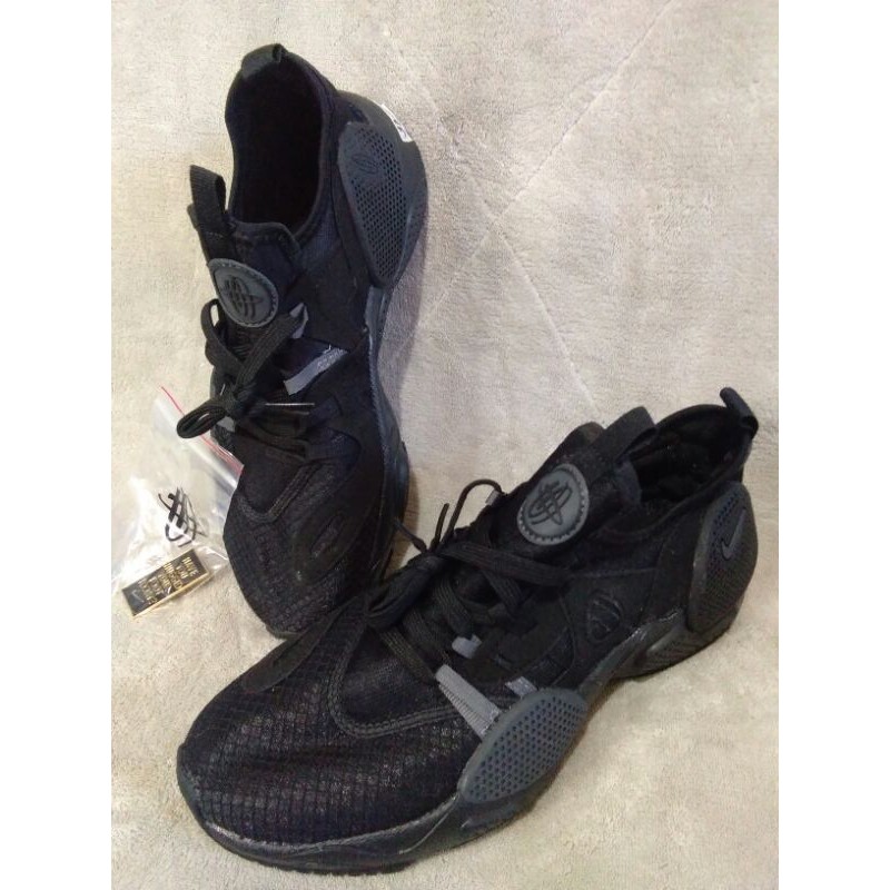 Nike huarache edge black on sale leather