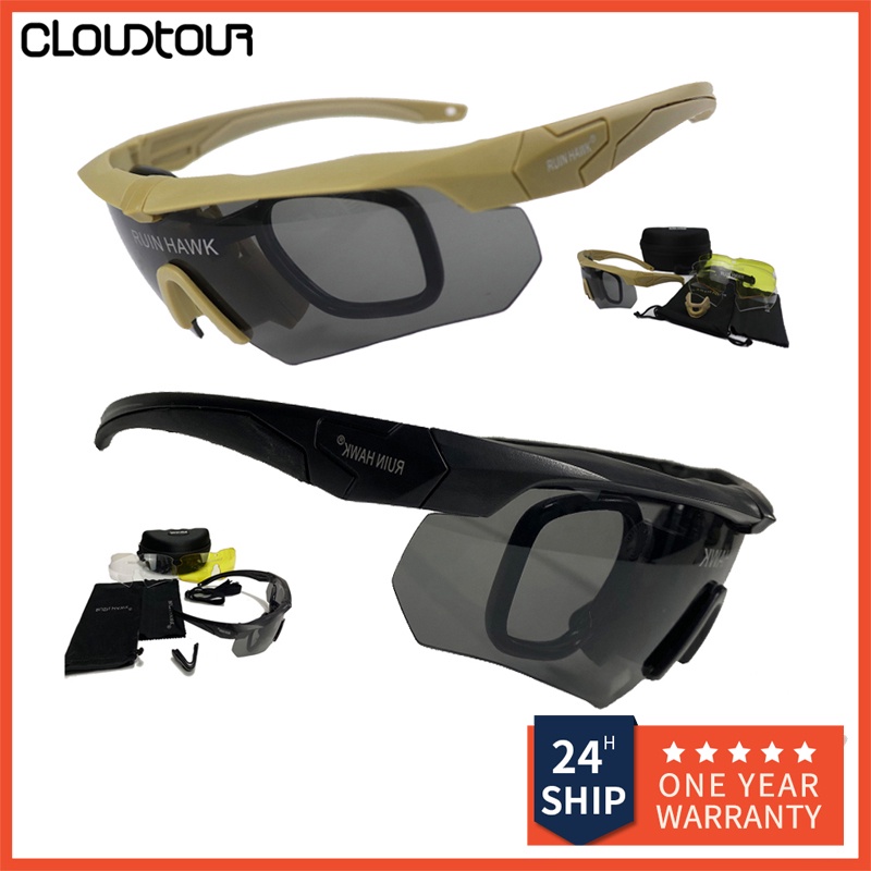 Tactical Glasses With Moypia Frame Men Outdoor Sport Airsoft Hunting ...