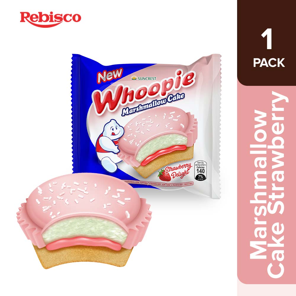Whoopie Marshmallow Cake Strawberry 32g x 10pcs Shopee Philippines