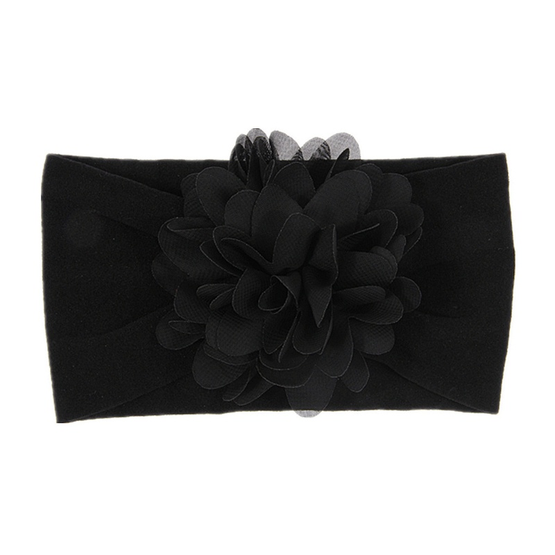 haha Baby Big Flower Headband Elastic Hair Band Children Girls Soft ...