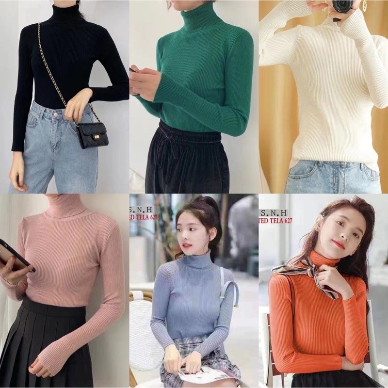 Turtleneck korean clearance fashion