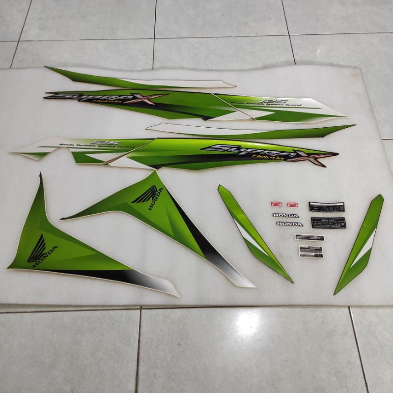 Stripping Stickers striping decal graphic Honda Supra X 125 R Helmet IN ...