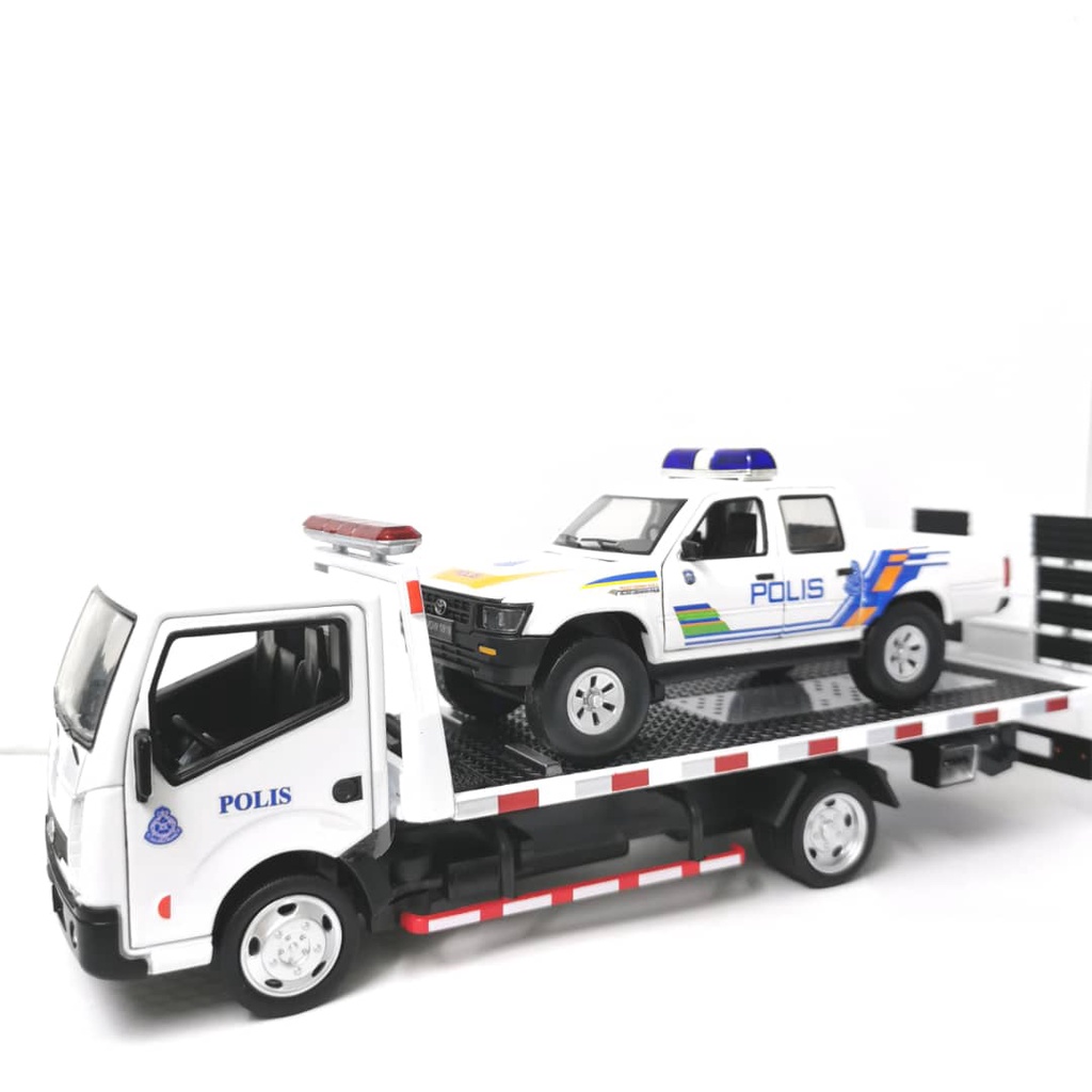 Polis pdrm toyota hilux revo nissan towing tow truck van jenazah polis ...